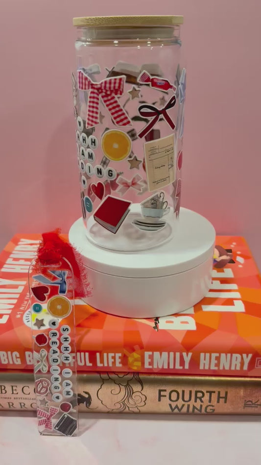 #18 Book Girly Cup & Bookmark